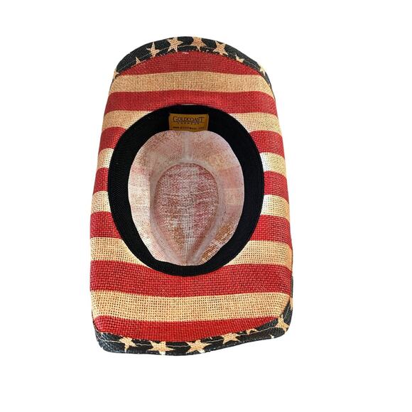 Goldcoast Sunwear Old Glory Patriotic Cowboy Hat Provides UV Protection One Size - Picture 4 of 4